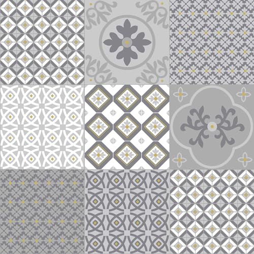 Douceur d'Intérieur Wachstuchs-Rolle (RLX 1,40 m x 20 m) Kairo weiß, PVC, Bedruckt mit Waffel Metallic von Douceur d'Intérieur