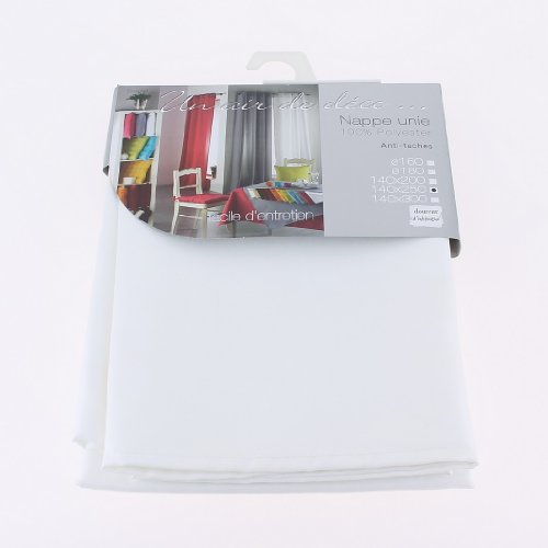 Douceur d'intérieur - 1720243, Tischdecke Runde, 180 cm, Essentiel, Polyester Unifarben, Weiss Douceur d'intérieur - 1720243, Tischdecke Runde, 180 cm, Essentiel, Polyester Unifarben, Weiss von Douceur d'Intérieur