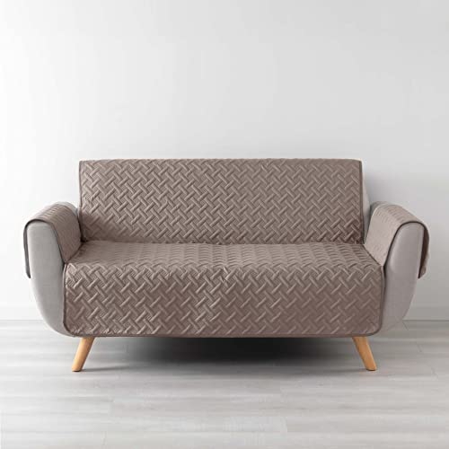 Douceur d'intérieur Matratzenschoner, 279 x 179 cm, Mikrofaser, einfarbig, Haselnuss von Douceur d'Intérieur