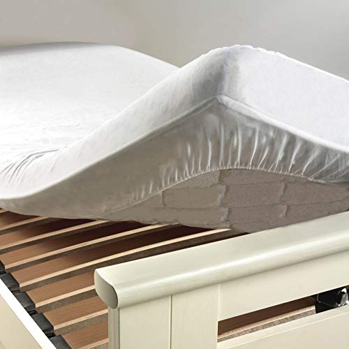 Douceur d'Intérieur Ponny Aa 30 Matratzenschoner, 140 x 190 cm, Frottee mit Milbenschutz, Weiß von Douceur d'Intérieur