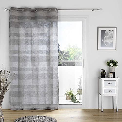 douceur d'Intérieur, Vorhang mit Ösen, 140 x 240 cm, gewebt, Bayadere Palerma grau douceur d'Intérieur, Vorhang mit Ösen, 140 x 240 cm, gewebt, Bayadere Palerma grau von Douceur d'Intérieur