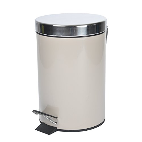‎douceur d'Intérieur Abfalleimer Metall 3L taupe von Douceur d'Intérieur