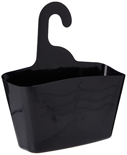 douceur d'Intérieur Duschkorb zum Aufhängen Kunststoff 23,5 x 8,5 x 25,5 cm schwarz von Douceur d'Intérieur