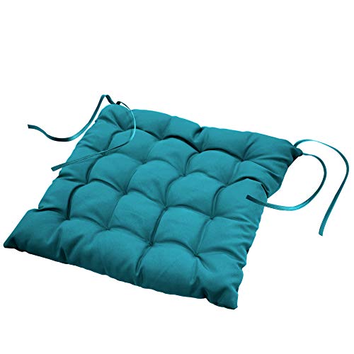 douceur d'Intérieur Essentiel Matratzenschoner, Polyester, Petrole, 40 x 40 cm von Douceur d'Intérieur