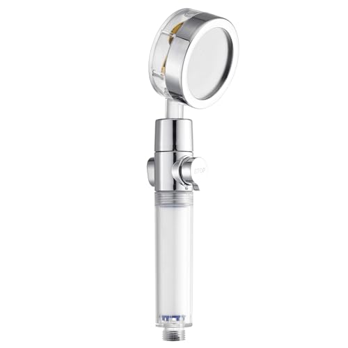 douceur d'Intérieur Hydro Handbrause mit Propeller, 1 Funktion (25,5 x 8 cm), transparent, Kunststoff von Douceur d'Intérieur