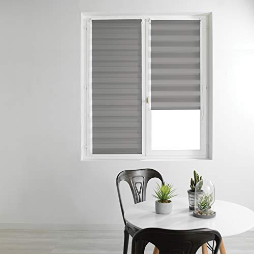 douceur d'Intérieur Weicher Innenbereich, Tages- und Nachtaufroller, 45 x 180 cm, Polyester, Grau douceur d'Intérieur Weicher Innenbereich, Tages- und Nachtaufroller, 45 x 180 cm, Polyester, Grau von Douceur d'Intérieur