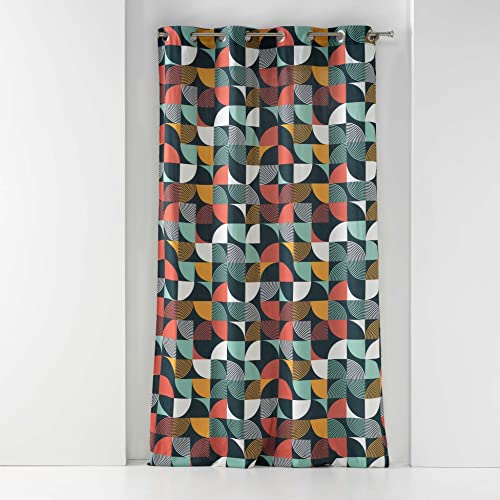 Douceur d'Intérieur, Rythmo Ösenvorhang, 140 x 240 cm, Orange, Baumwolle, Bedruckt Douceur d'Intérieur, Rythmo Ösenvorhang, 140 x 240 cm, Orange, Baumwolle, Bedruckt von Douceur d'Intérieur