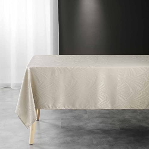 Douceur d'Intérieur, Tischdecke, rechteckig, 140 x 240 cm, Leinen, Jacquard, Lolly von Douceur d'Intérieur