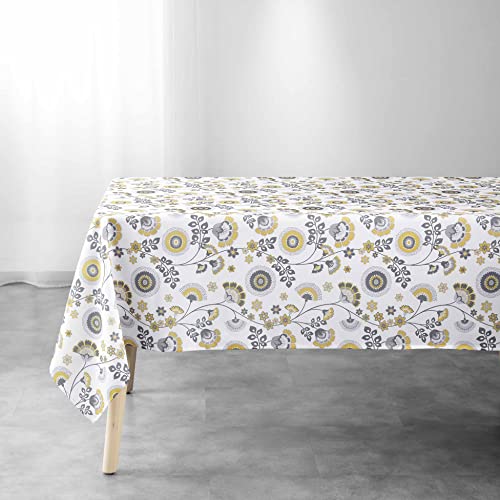 Douceur d'Intérieur, Tischdecke, rechteckig, 145 x 240 cm, Gelb, Polyester, Bedruckt, Garance von Douceur d'Intérieur