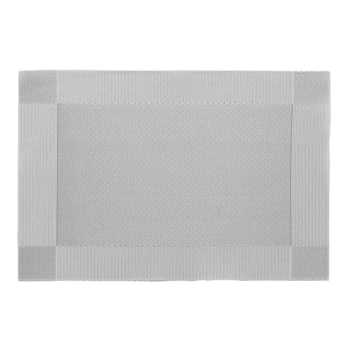 douceur d'intérieur Tischset, Polyvinylchlorid, Silber, 30 x 45 cm von Douceur d'Intérieur