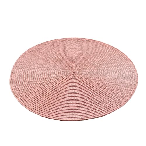 Douceur d'Intérieur Zebulon Tischset (Durchmesser 35 cm), Pfirsich, Polypropylen von Douceur d'Intérieur