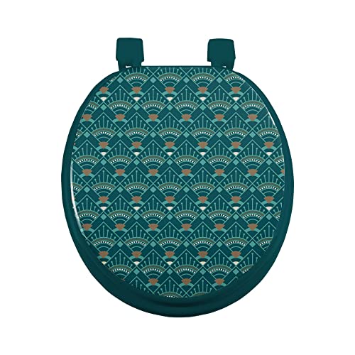 douceur d'intérieur, WC-Sitz mit Scharnieren aus Kunststoff, 37 x 47 cm, MDF, bedruckt, Imperia von Douceur d'Intérieur