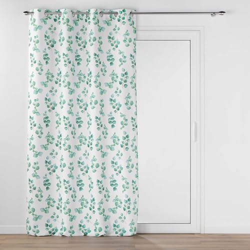 Douceur d'Intérieur Leandre Ösenvorhang (140 x 260 cm), bedruckter Polyester von Douceur d'Intérieur
