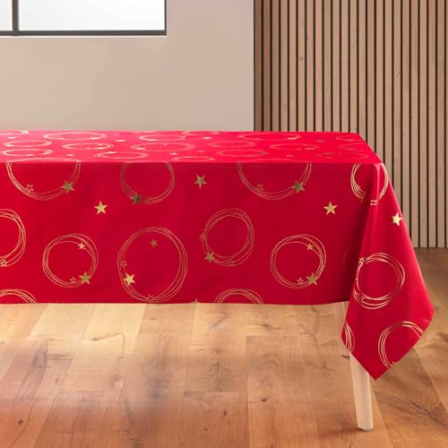 douceur d'intérieur Rechteckige Tischdecke, Rot/Gold, 150 x 300 cm douceur d'intérieur Rechteckige Tischdecke, Rot/Gold, 150 x 300 cm von Douceur d'Intérieur