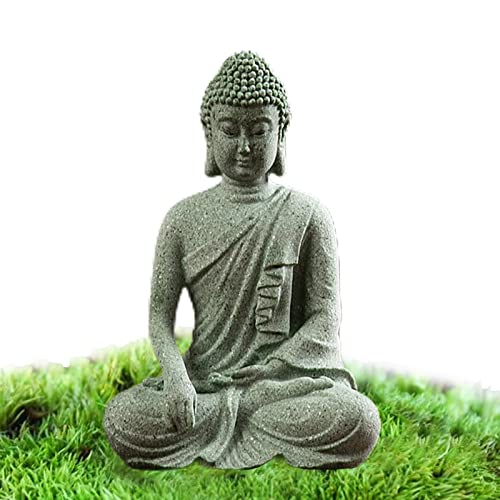 Douchi Buddha kreative Aquarium Ornamente | Mini-Buddha-Yoga-Meditationsstatue - Home Desk Garten Aquarium Aquarium Dekoration Ornamente Handwerk von Douchi