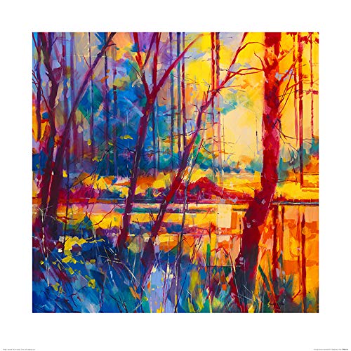 Doug Eaton "Evening Sunset at Meadowcliff 60 x 60cm Kunstdruck von Doug Eaton