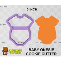 Baby Strampelanzug Cookie Cutter | Ausstechform Für Teig, Fondant Oder Polymer Clay Verschiedene Größen Formen Kekse, Handwerk Und Schmuck von DoughBoyCutters