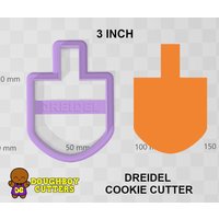 Dreidel Cookie Cutter | Ausstechform Für Teig, Fondant Oder Polymer Clay Verschiedene Größen Formen Kekse, Handwerk Und Schmuck von DoughBoyCutters