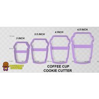 Kaffeetasse Cookie Cutter | Ausstechform Für Teig, Fondant Oder Polymer Clay Verschiedene Größen Formen Kekse, Handwerk Und Schmuck von DoughBoyCutters