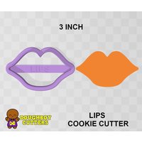 Lippen Cookie Cutter | Ausstechform Für Teig, Fondant Oder Polymer Clay Verschiedene Größen Formen Kekse, Handwerk Und Schmuck Valentin von DoughBoyCutters