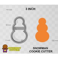 Schneemann-Ausstecher | Ausstechform Für Teig, Fondant Oder Polymer Clay Verschiedene Größen Formen Kekse, Handwerk Und Schmuck Winterliche Form von DoughBoyCutters