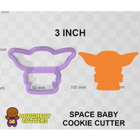 Space Baby-Ausstechform Verschiedene Größen | Plätzchenteig Oder Fondant Cutter Küchenhelfer Basteln 3D Gedruckter Ausstecher von DoughBoyCutters