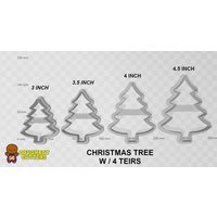 Weihnachtsbaum-Ausstechform Ausstechform Für Teig, Fondant Oder Polymer Clay | Verschiedene Größen Formen Kekse, Handwerk Und Schmuck Winterliche von DoughBoyCutters