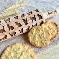 Cats Kleines Prägenadel Für Geprägte Kekse Mit Katzen. Geburtstags - Und Weihnachtsgeschenk Von Algis Crafts von DoughRoller