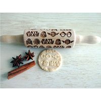 star Mini Präge-Nudelholz. Graviertes Nudelholz Für Kinder Von Algis Crafts von DoughRoller