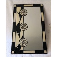 Charles Rennie Mackintosh Stil Spiegel in Schwarz & Perle, Oder Wählen Sie Ihre Eigenen Farben von DouglasPayneDesigns