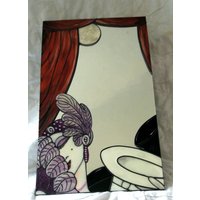Ein Art Deco Inspiriert Original Spiegel-Design 30 X 50 cm von DouglasPayneDesigns