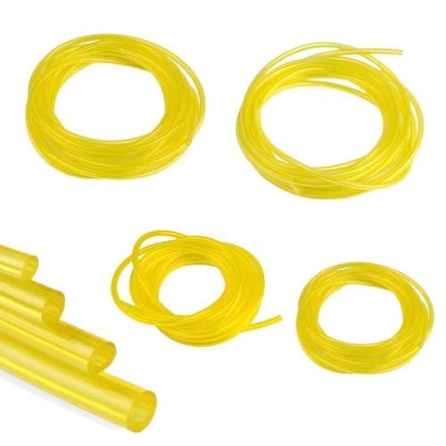 Benzinschlauch Set, Kraftstoffschlauch, 2 x 3.5MM, 2.5 x 5MM, 3 x 5MM, 3 x 6MM, Ölschlauch, Dieselschlauch, Transparent Kraftstoffschlauch für Unkrautentferner Kettensägen Vergaser von Doukesh