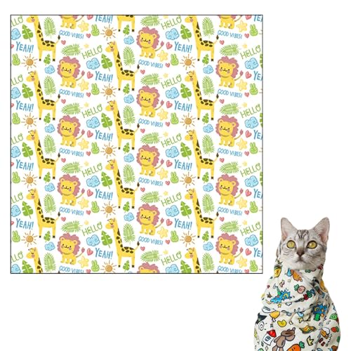 Doukesh Cat Grooming Wrap Cat Wrap for Cutting Nails Selbsthaftend Katzenwickel Katzen-Pflege-Wickel Katzenpflegetasche Self-Adherent Restraint Wrap für Schneiden Sie Ihre Nägel 55×55CM Doukesh Cat Grooming Wrap Cat Wrap for Cutting Nails Selbsthaftend Katzenwickel Katzen-Pflege-Wickel Katzenpflegetasche Self-Adherent Restraint Wrap für Schneiden Sie Ihre Nägel 55×55CM von Doukesh