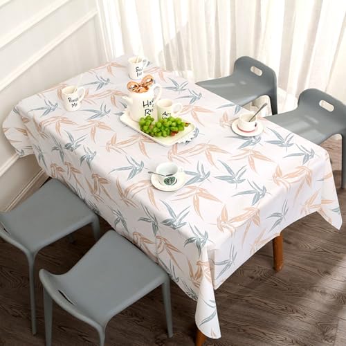 Doukesh Eckig Wachstuchtischdecke, 137×90CM, Wasserdicht, Ölbeständig, PEVA-Material, Rechteckig, Natur/Garten, Tischdecke von Doukesh
