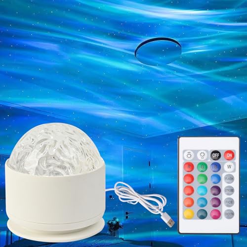 Doukesh LED Sternenhimmel Projektor Polarlicht Lampe Nordlicht Projektor mit 16 Beleuchtung-Effekten & Fernbedienung Aurora Lampe USB Stimmungslicht Aurora Projektor Kreative Geschenke Doukesh LED Sternenhimmel Projektor Polarlicht Lampe Nordlicht Projektor mit 16 Beleuchtung-Effekten & Fernbedienung Aurora Lampe USB Stimmungslicht Aurora Projektor Kreative Geschenke von Doukesh