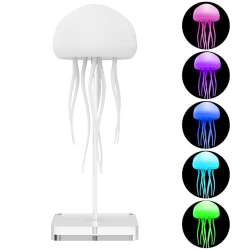 Doukesh Quallen Lampe Quallenlampe Jellyfish Lamp Stimmungslicht LED Fantasy Deko Leuchtende Quallen Nachttischlampe Nachtlampe Wiederaufladbar Kreative Geschenke Doukesh Quallen Lampe Quallenlampe Jellyfish Lamp Stimmungslicht LED Fantasy Deko Leuchtende Quallen Nachttischlampe Nachtlampe Wiederaufladbar Kreative Geschenke von Doukesh