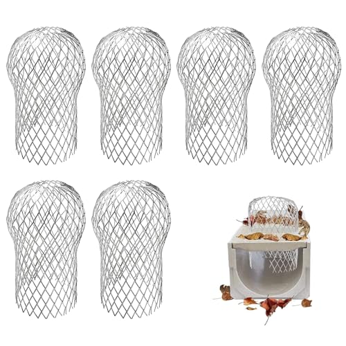 Fallrohrschutz Dachrinnenschutz,Laubsieb,Laub Rinnensieb Metall,Dachrinnen Laubschutz,Blättersieb,Laubfanggitter,Regenrinnen Laubschutz,Laubschutz Dachrinne,Regenrohrschutz für Laub Moos (6) von Doukesh