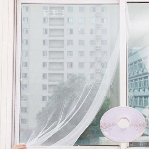 Fliegengitter Fenster,Zuschneidbar Insektenschutz Fenster mit Klettband Selbstklebend,Mückennetz Fenster,Moskitonetze für Fenster,Moskitonetz Fenster für Schützen die Familie vor Insekten,130x150CM von Doukesh