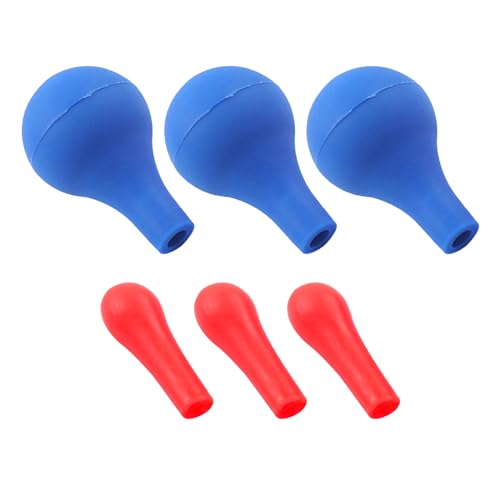 Gummi-Pipettierball,Pipettenbirne für Pipette Dropper,Pipettierball Pipette,Gummikappen Saugball Pipettierer Pipette Saugball für 1-20 ML Transfer Pipette,Pipetten,6-Stück von Doukesh