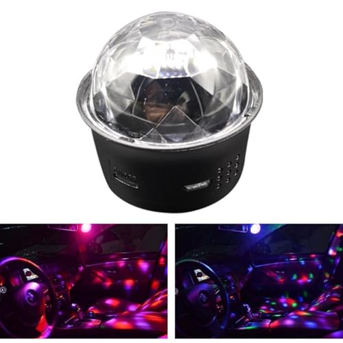 Doukesh Mini Discokugel Licht, Disco Lichter LED Party Lights, Musik Activated LED Party Lampe Dynamisch Disco Lichteffekte, Wiederaufladbar Discolicht für Weihnachten, Party, Bar, Hochzeit von Doukesh