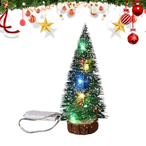 Mini Weihnachtsbaum Mit LED Beleuchtung, Klein Künstlich, Tannenbaum Deko, Weihnachtsdekoration, 10CM Mini Weihnachtsbaum Mit LED Beleuchtung, Klein Künstlich, Tannenbaum Deko, Weihnachtsdekoration, 10CM von Doukesh