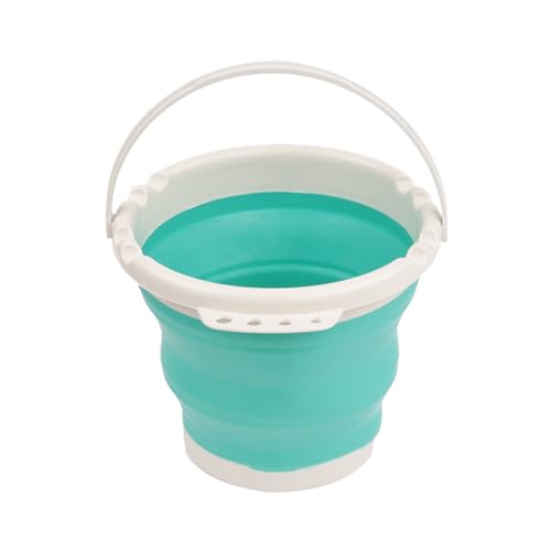 Silikon Falteimer, Kinder Klappbarer Wassereimer, Putzeimer Silikoneimer,Eimer Faltbar, Faltbarer Eimer, Für Reinigung Camping Angeln Küche Haushaltseimer Kompakt In Blau. von Doukesh