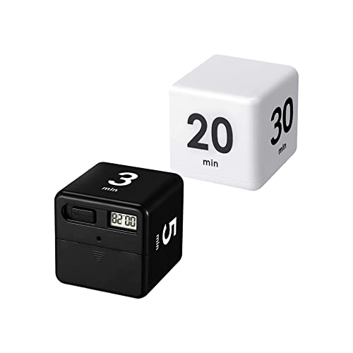 2 x Würfel-Schwerkraft-Sensor--, Küchen-, Verwaltung und Countdown 1-3-5-10, 15-20-30-60 Minuten von Doumneou