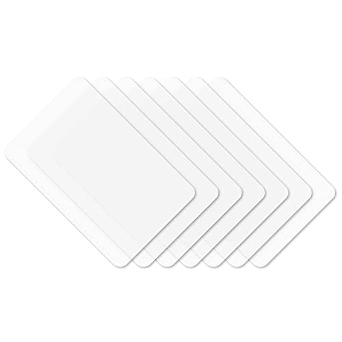 8 transparente Platzsets abwaschbar weiß Esstisch Platzset Kunststoff nicht hitzebeständig von Doumneou