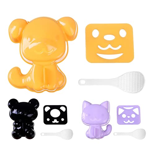 Dous 3 Stück Reisbällchen-for, Schöne Reisbällchen-Form, Cartoon-Tier, Sushi-Ball-Form, Bento-Algen, Küche, Reisbällchen-Form-Set Mit Schaufel Und Presswerkzeug, Küchenwerkzeuge Dous 3 Stück Reisbällchen-for, Schöne Reisbällchen-Form, Cartoon-Tier, Sushi-Ball-Form, Bento-Algen, Küche, Reisbällchen-Form-Set Mit Schaufel Und Presswerkzeug, Küchenwerkzeuge von Dous