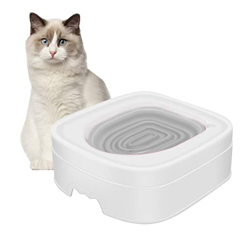 Dous Kätzchen Töpfchen - Großraum-Kätzchen-Toilette,Haustierbedarf, Katzentöpfchen-Tablett, Katzentöpfchen-Trainer, Katzentoilette, Trainieren Sie Ihre Katze, die Toilette zu benutzen von Dous