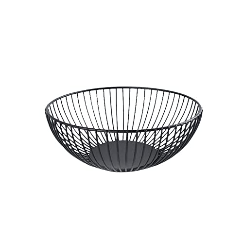 Obstkorb, Metalldraht-Obstkorb-Schale, Runde Draht-Eisen-Kunstschale Mit Hohlem Design, Küchen-Organizer Im Nordischen Stil Zur Präsentation Von, Gemüse, Brot, Süßigkeiten, Haushaltsgegenständen von Dous