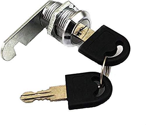 Doutop Schrankschlösser, Hebelschloss, Türschloss, Schrankschloss für Postfach, Schublade, Schrank etc, 16 mm, 20 mm, 25 mm, 30 mm mit Schlüssel, 16mm Drawer lock von Doutop