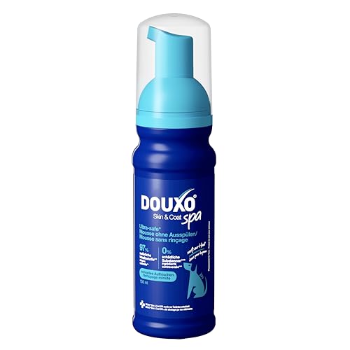 DOUXO Skin & Coat SPA – Ultra-Safe* Trockenshampoo Hund, 150 ml, säubert und erfrischt das Fell, hinterlässt das Fell weich, glänzend und angenehm duftend, hautfreundliche Formel von DOUXO