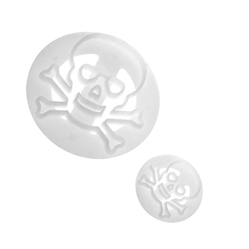 dovewill 2 Stück Kunststoff Mini Skulls Cookie Cutter Plunger Kuchen dekorieren Gebäck Topper Clay Form dovewill 2 Stück Kunststoff Mini Skulls Cookie Cutter Plunger Kuchen dekorieren Gebäck Topper Clay Form von Dovewill